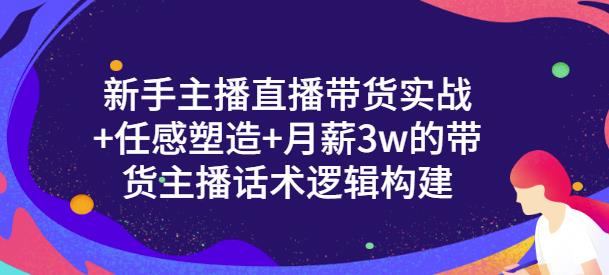 新手主播直播带货实战+信任感塑造+月薪3w的带货主播话术逻辑构建-无忧资源网