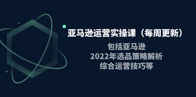 亚马逊运营实操课（每周更新）包括亚马逊2022选品策略解析，综合运营技巧等-无忧资源网