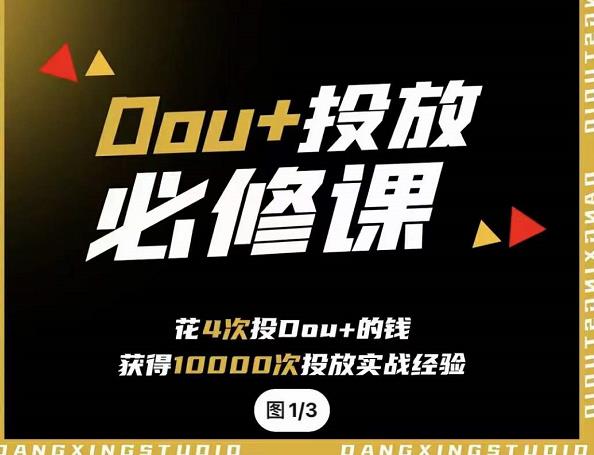 代同学DOU+投放训练营,用付费流量撬动大额自然流量,过得超额变现转化-无忧资源网