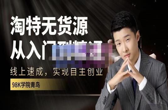 98k学院的淘特无货源线上速成课,从入门到精通,让你最小投入,最高回报-无忧资源网