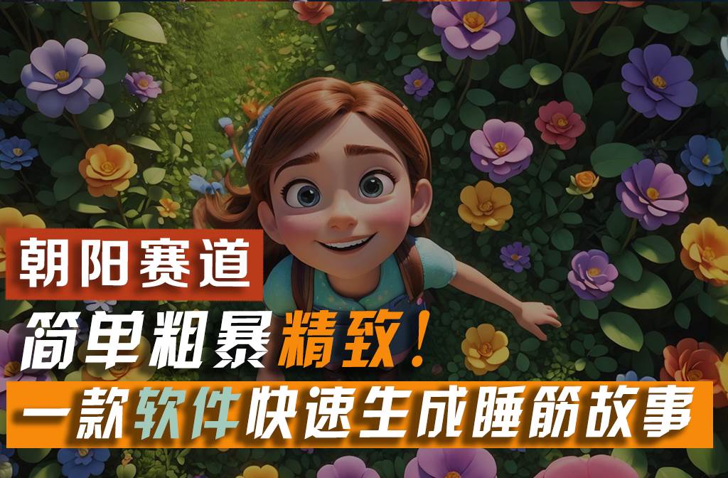 利用一款软件5分钟一条爆款睡前故事，简单粗暴精致！小白月入2w+-无忧资源网