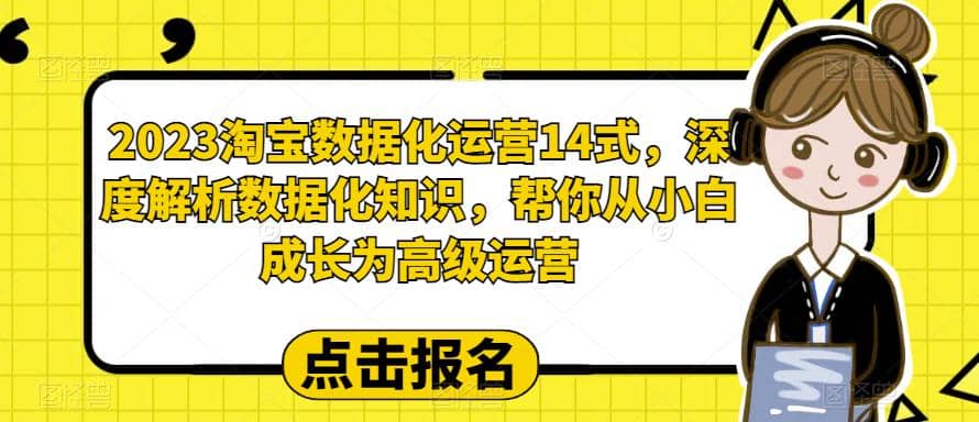 2023淘宝数据化-运营 14式,深度解析数据化知识,帮你从小白成长为高级运营-无忧资源网