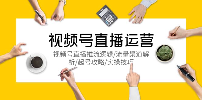 视频号直播运营，视频号直播推流逻辑/流量渠道解析/起号攻略/实操技巧-无忧资源网