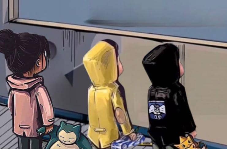 橱窗看车男孩汽车头像制作项目-无忧资源网