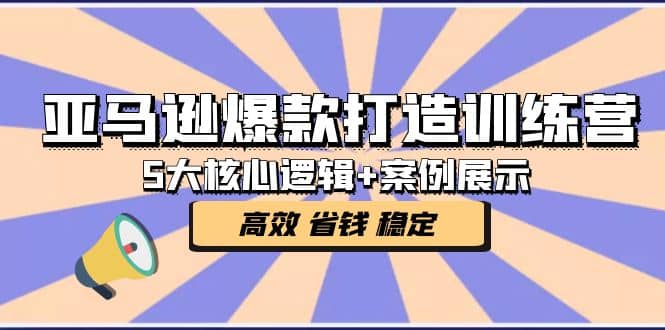 亚马逊爆款打造训练营：5大核心逻辑+案例展示 打造爆款链接 高效 省钱 稳定-无忧资源网