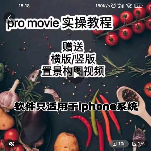 漆十二美食摄影,25节promovie实操高手课节-无忧资源网