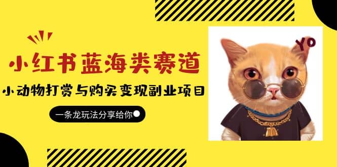 小红书蓝海类赛道：小动物打赏与购买变现副业项目，一条龙玩法分享给你-无忧资源网