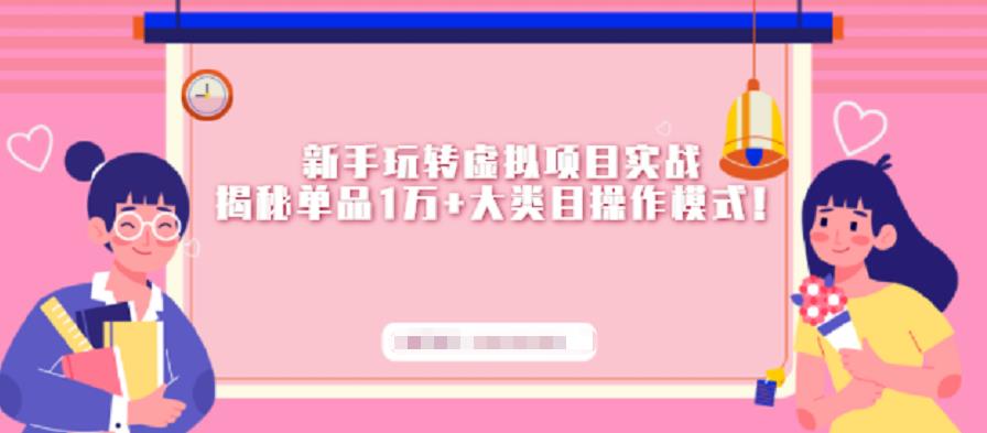 新手玩转虚拟项目实战,揭秘单品1万+大类目操作模式【视频课程】-无忧资源网