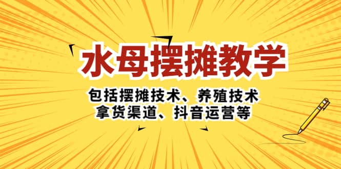 水母·摆摊教学,包括摆摊技术、养殖技术、拿货渠道、抖音运营等-无忧资源网