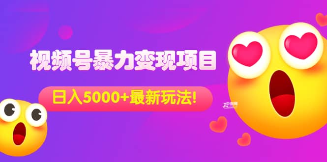 外面收费699的视频号暴力变现项目,日入5000+,简单易操作当天见效果-无忧资源网