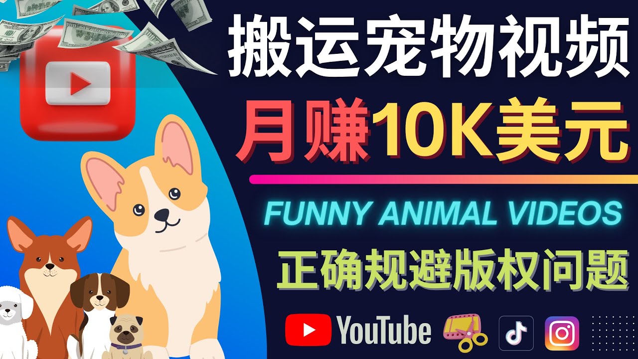 搬运TIKTOK视频到YouTube，并进行二次创作，月赚1万美元以上-无忧资源网