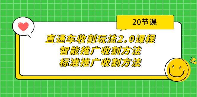 直通车收割玩法2.0课程：智能推广收割方法+标准推广收割方法（20节课）-无忧资源网