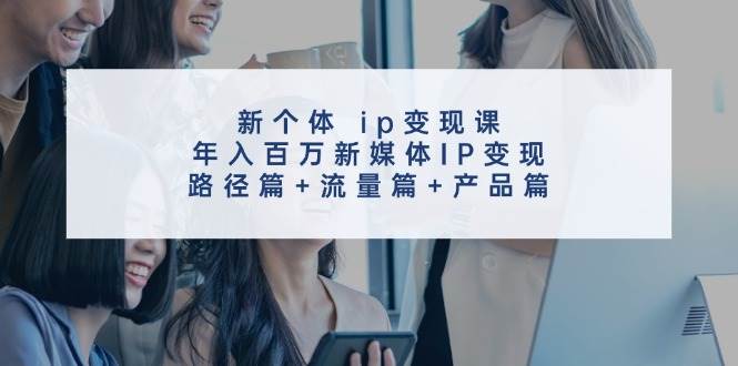 新个体 ip变现课，年入百万新媒体IP变现，路径篇+流量篇+产品篇-无忧资源网