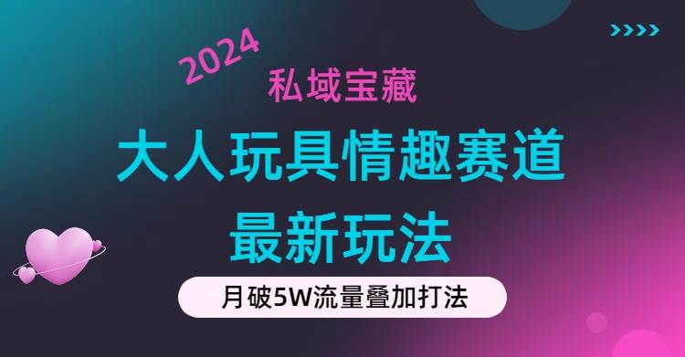 私域宝藏:大人玩具情趣赛道合规新玩法,零投入,私域超高流量成单率高-无忧资源网