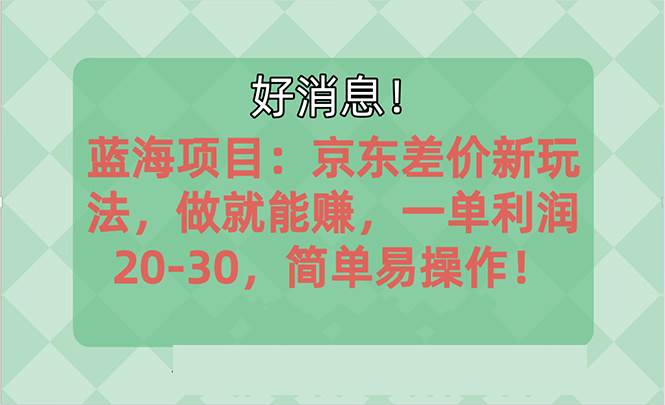 越早知道越能赚到钱的蓝海项目：京东大平台操作，一单利润20-30，简单...-无忧资源网