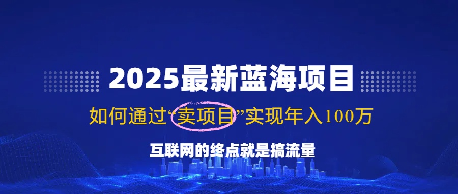 2025最新蓝海项目,零门槛轻松复制,月入10万+,新手也能操作!-无忧资源网