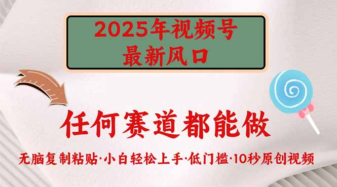 2025年视频号新风口,低门槛只需要无脑执行-无忧资源网